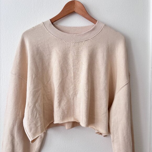 OAK & FORT Cropped Boxy Sweatshirt - Picture 3 of 5